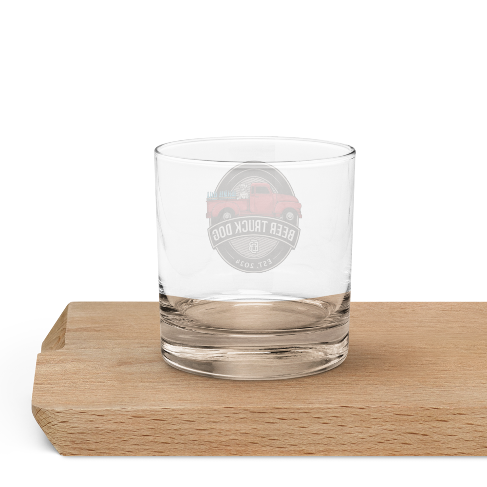 Beer Truck Dog Whiskey Glass