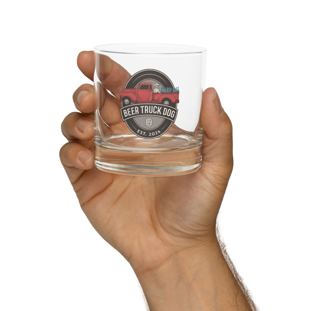 Beer Truck Dog Whiskey Glass